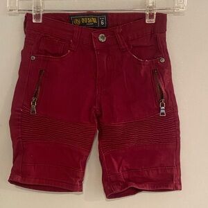 Kids old skool shorts size 6